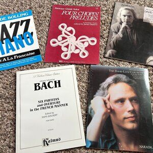 5 Piano Books Jazz Piano Chopin Bach David Lanz Narada